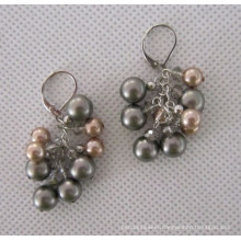 Grape Shaped Shell Pearl Earring (EP99)